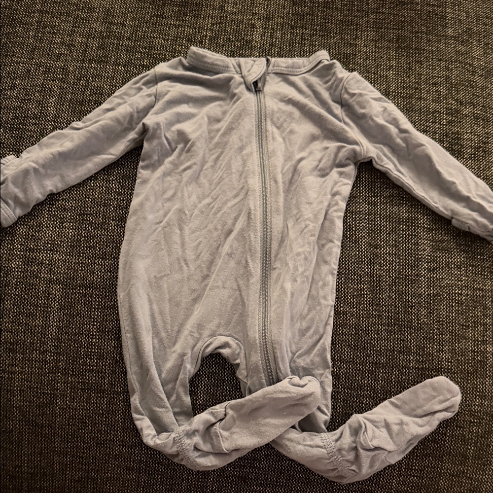 Kyte BABY Light Blue Kids Footed One Piece